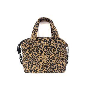 BC Bags Quilted Tote/Crossbody Bag- Leopard Print